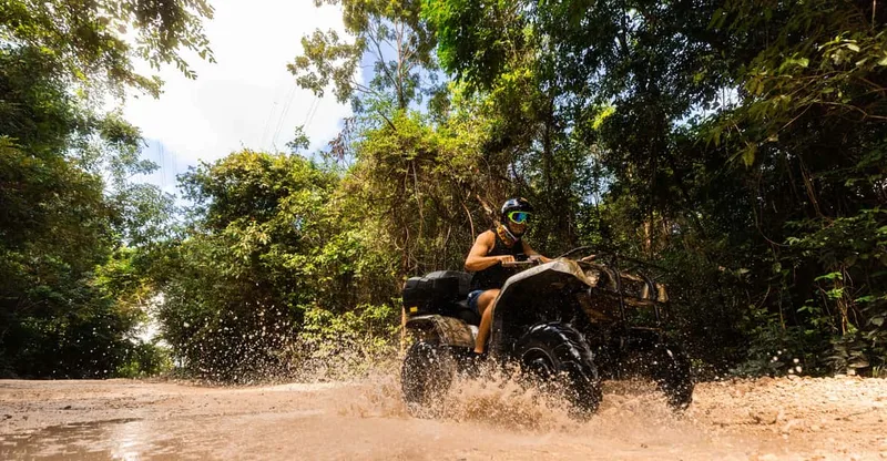 Super Combo with ATV, Ziplines, Cenote & Snorkeling — ATV tour in Cancun