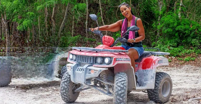 ATV adventure with caverns, ruins with transfer — ATV tour in Cozumel