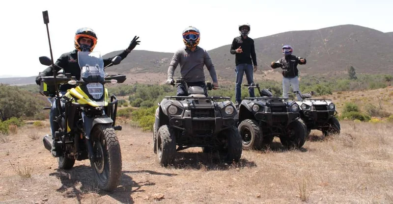 Guadalupe Valley, Baja California, Mexico: Guided ATV and motorcycle tours — ATV tour in Ensenada
