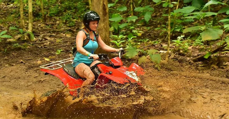 From San Jose: Zipline, ATV and More Activities with Lunch — ATV tour in Jacó