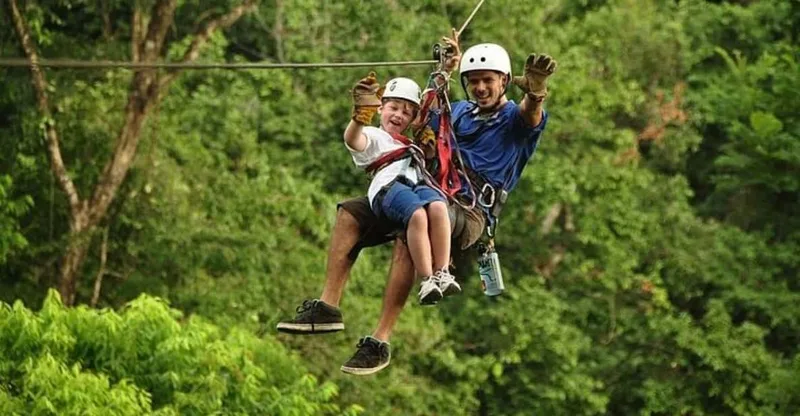 From San Jose: Zipline, ATV and Waterfalls Combo Tour — ATV tour in Jacó